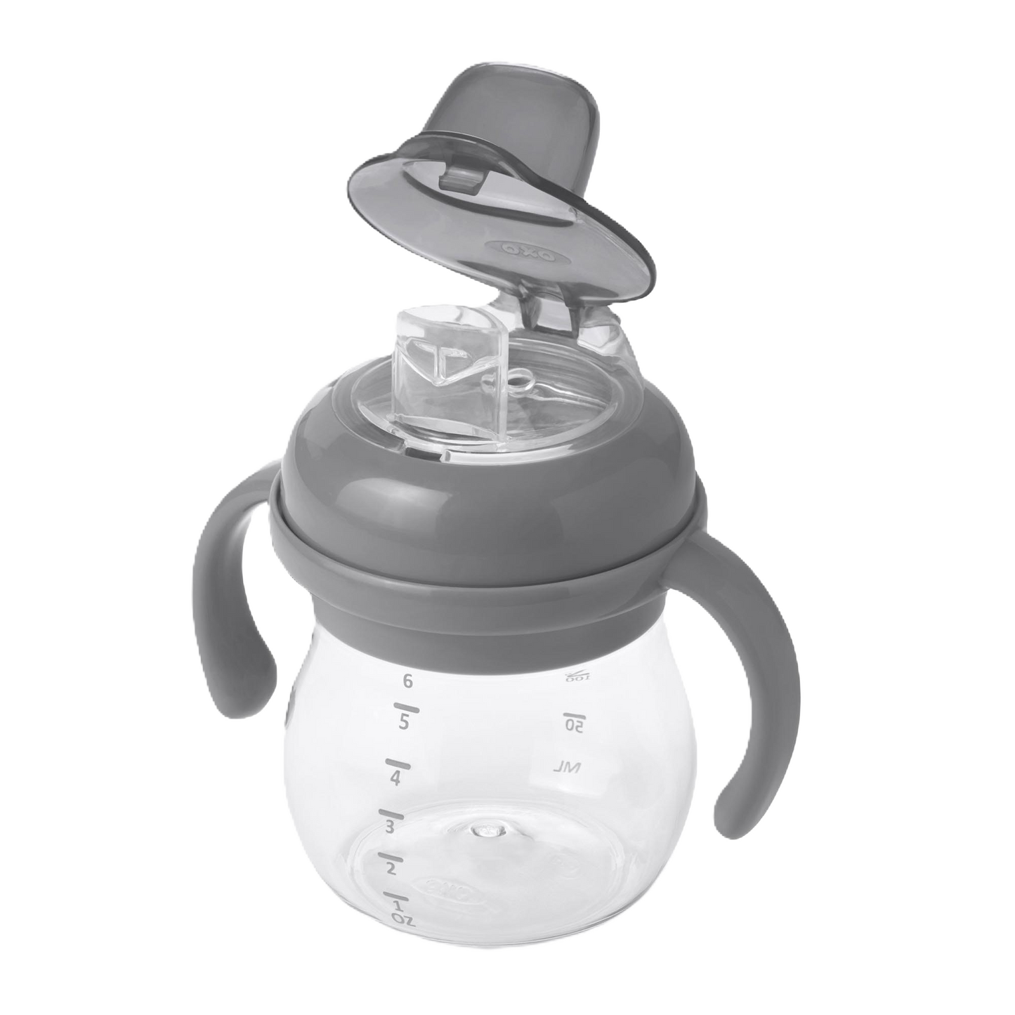 OXO Tot - Antilekbeker met zachte tuit (150 ml) - Grijs