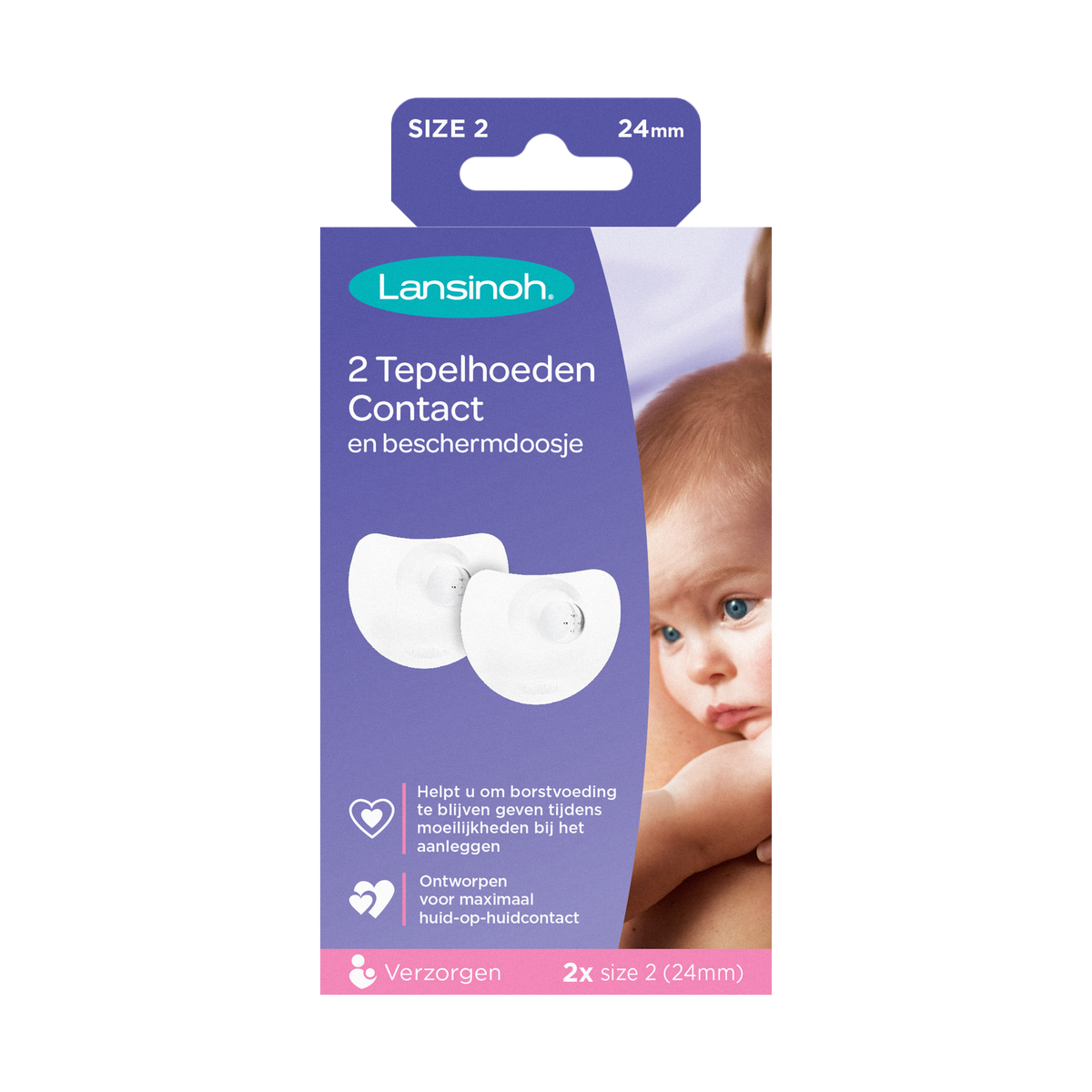 LANSINOH - Tepelhoedjes Contact en beschermdoosje