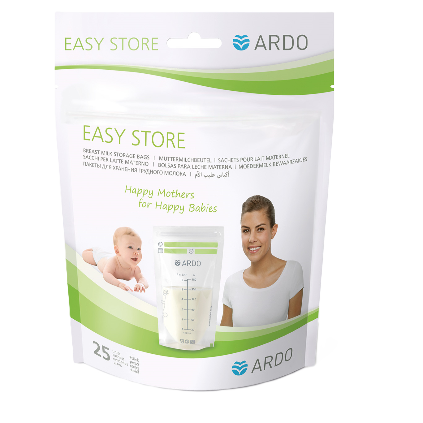 ARDO - Easy Store Moedermelk Bewaarzakjes 25 stuks